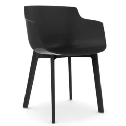 MDF Italia Flow Slim Color Cross Stoel Lead Grey