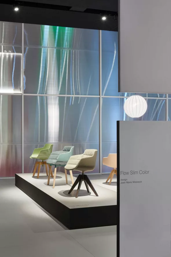 MDF Italia Flow Slim Color Cross Stoel Lead Grey 5 MDF Italia Flow Slim Color Cross Stoel Lead Grey - Afbeelding 5