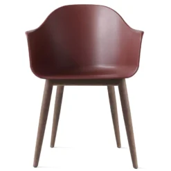 Audo Copenhagen Harbour Eetkamerstoel Donker Eiken, Burned Red