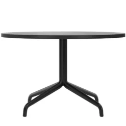 Audo Copenhagen Harbour Column Salontafel Ø80 Zwart Eiken