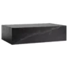 Audo Copenhagen Plinth Low Salontafel 60x100 Marquina Marmer Zwart