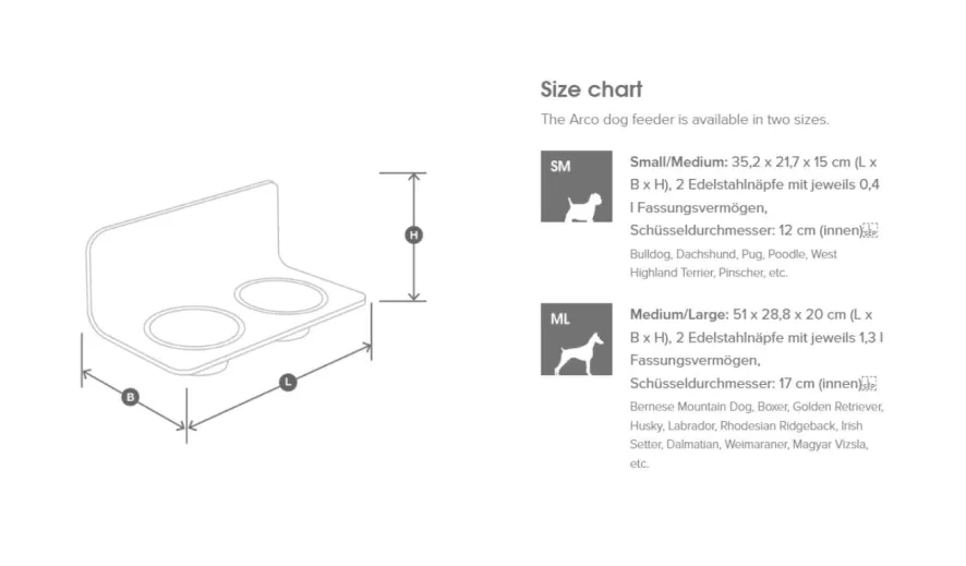 MiaCara Arco Hondenvoerbak Wand Medium/large Grijs 7 MiaCara Arco Hondenvoerbak Wand Medium/large Grijs - Afbeelding 7