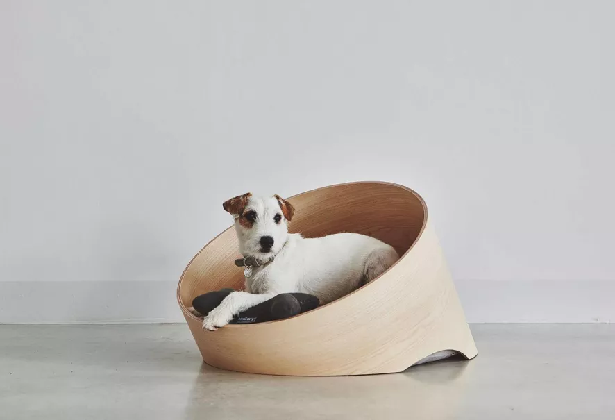 MiaCara Covo Hondenmand Ø60 Essen, Kussen Ivory 5 MiaCara Covo Hondenmand Ø60 Essen, Kussen Ivory - Afbeelding 5