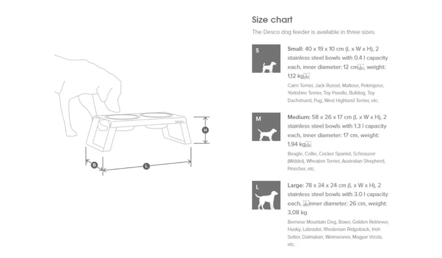 MiaCara Desco Hondenvoerbak Medium Walnoot 16 MiaCara Desco Hondenvoerbak Medium Walnoot - Afbeelding 16