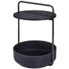MiaCara Tavolino Kattenmand Bijzettafel Ø50 Black