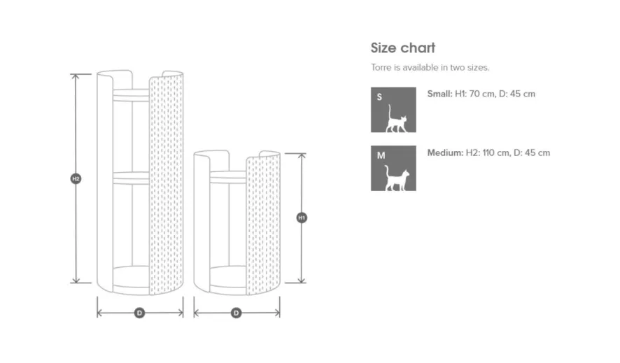 MiaCara Torre Krabpaal Small Essen Zwart 6 MiaCara Torre Krabpaal Small Essen Zwart - Afbeelding 6