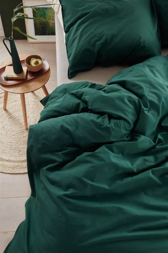 Beddinghouse Organic Basic Dekbedovertrek 200x200/220 + 60x70 Goud 9 Beddinghouse Organic Basic Dekbedovertrek 200x200/220 + 60x70 Goud - Afbeelding 9