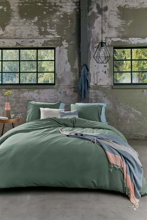 Beddinghouse Organic Basic Dekbedovertrek 200x200/220 + 60x70 Goud 10 Beddinghouse Organic Basic Dekbedovertrek 200x200/220 + 60x70 Goud - Afbeelding 10