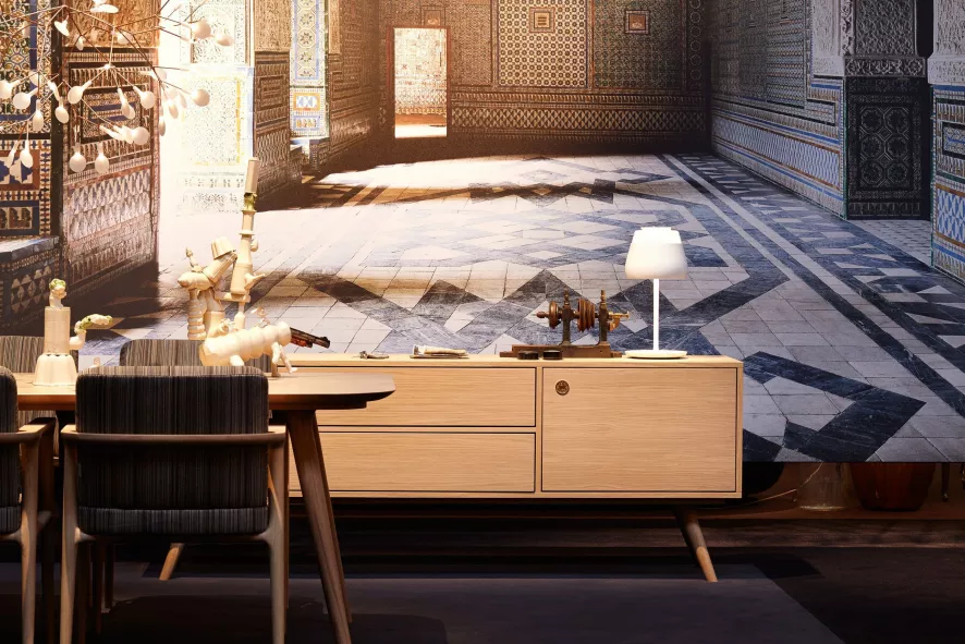 Moooi Zio Eettafel 190x90 Cinnamon Stained 3 Moooi Zio Eettafel 190x90 Cinnamon Stained - Afbeelding 3