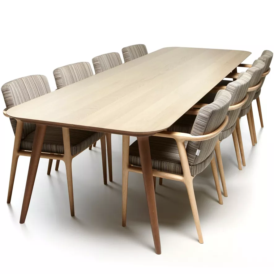 Moooi Zio Eettafel 190x90 Cinnamon Stained 10 Moooi Zio Eettafel 190x90 Cinnamon Stained - Afbeelding 10