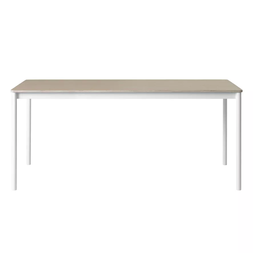 Muuto Base Tafel 190x85 Wit/eiken 1 Muuto Base Tafel 190x85 Wit/eiken