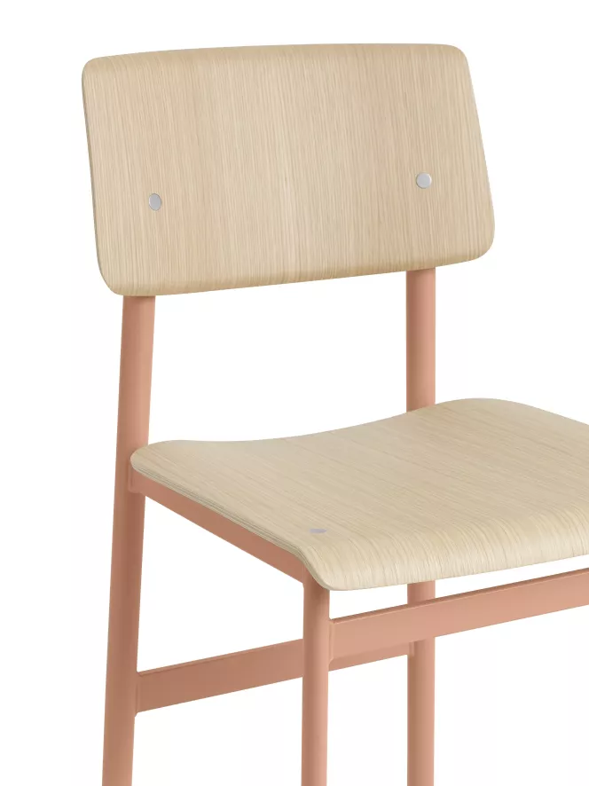 Muuto Loft Barkruk 75cm Dusty Green/eiken 2 Muuto Loft Barkruk 75cm Dusty Green/eiken - Afbeelding 2