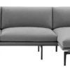 Muuto Outline Bank 3-zits Met Chaise Longue Rechts Fiord 151