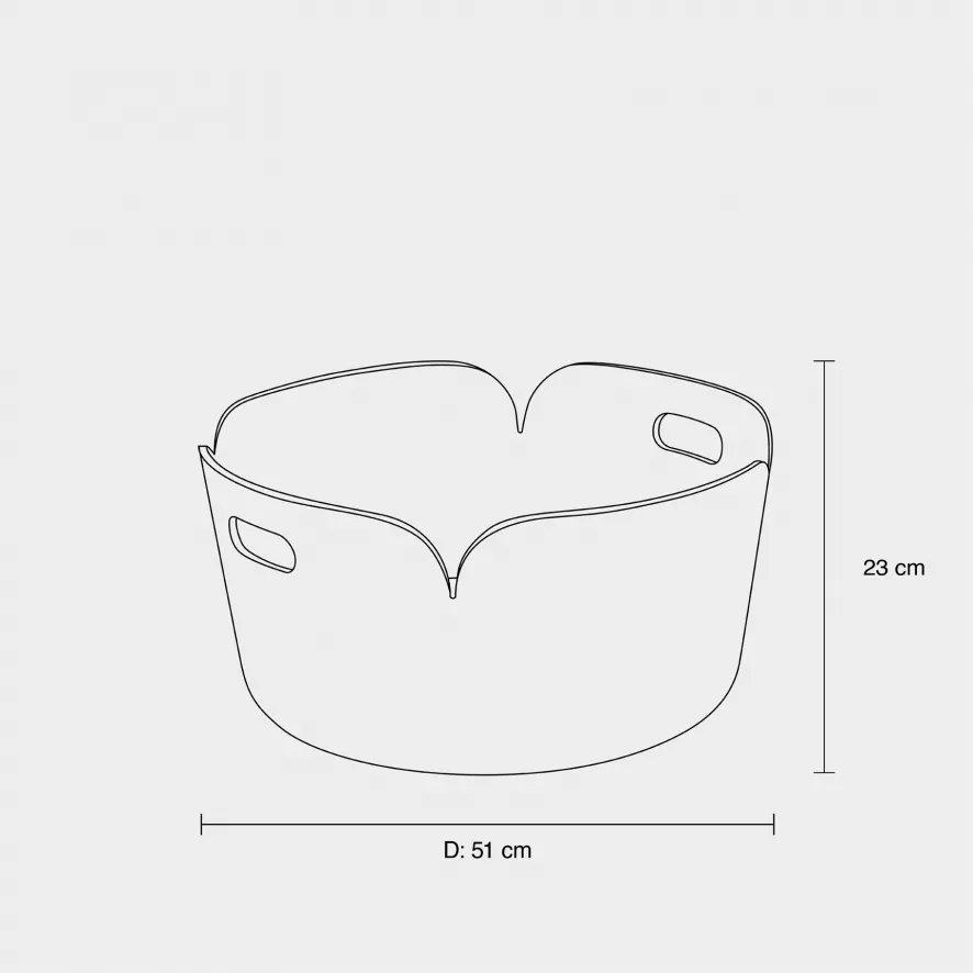 Muuto Restore Round Opbergmand Midnight Blue 4 Muuto Restore Round Opbergmand Midnight Blue - Afbeelding 4