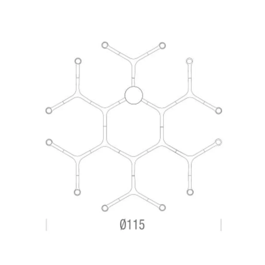 Nemo Crown Plana Minor Kroonluchter Zwart 2 Nemo Crown Plana Minor Kroonluchter Zwart - Afbeelding 2