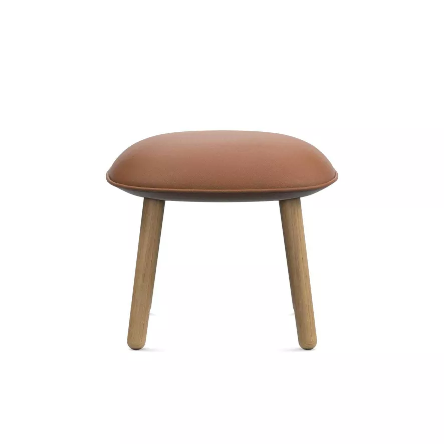 Normann Copenhagen Ace Voetenbank Ultra Leer Zwart, Zwart Eiken Onderstel 7 Normann Copenhagen Ace Voetenbank Ultra Leer Zwart, Zwart Eiken Onderstel - Afbeelding 7