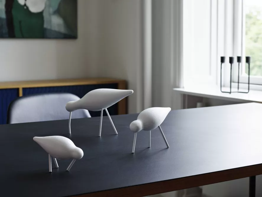 Normann Copenhagen Shorebird Vogel Collectors Item Large White/white 6 Normann Copenhagen Shorebird Vogel Collectors Item Large White/white - Afbeelding 6