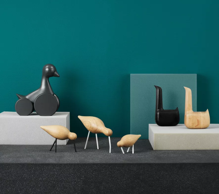 Normann Copenhagen Shorebird Vogel Collectors Item Large White/white 2 Normann Copenhagen Shorebird Vogel Collectors Item Large White/white - Afbeelding 2