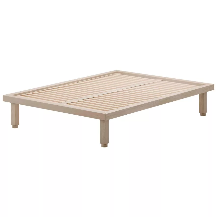 Objekte Unserer Tage Kaya Bed 140x200 Eiken Wit 1 Objekte Unserer Tage Kaya Bed 140x200 Eiken Wit