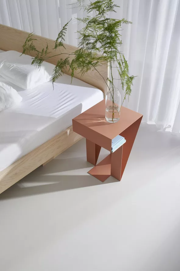 Objekte Unserer Tage Zians Bed Met Hoofdbord 160x200 Walnoot Naturel 7 Objekte Unserer Tage Zians Bed Met Hoofdbord 160x200 Walnoot Naturel - Afbeelding 7