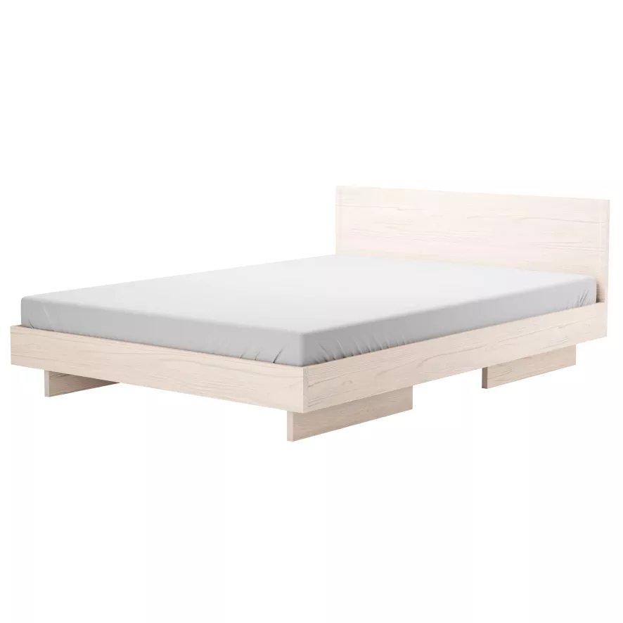 Objekte Unserer Tage Zians Bed Met Hoofdbord 160x200 Essen Wit 1 Objekte Unserer Tage Zians Bed Met Hoofdbord 160x200 Essen Wit
