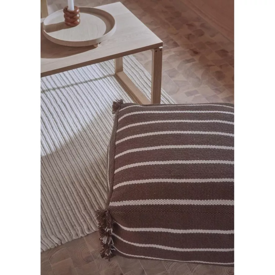 OYOY Lina Poef Gerecycled Polyester Caramel 8 OYOY Lina Poef Gerecycled Polyester Caramel - Afbeelding 8