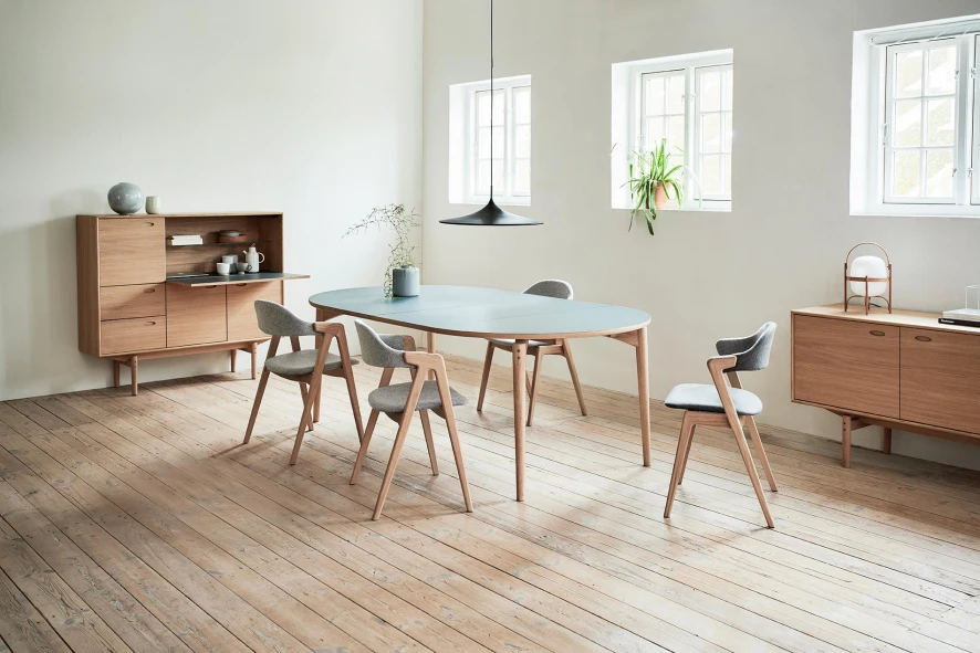 PBJ Designhouse Aeris Uitschuifbare Eettafel 122 Walnut Oil, Deep Black 10 PBJ Designhouse Aeris Uitschuifbare Eettafel 122 Walnut Oil, Deep Black - Afbeelding 10