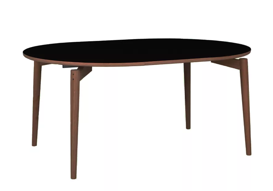 PBJ Designhouse Aeris Uitschuifbare Eettafel 122 Walnut Oil, Deep Black 3 PBJ Designhouse Aeris Uitschuifbare Eettafel 122 Walnut Oil, Deep Black - Afbeelding 3