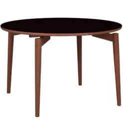 PBJ Designhouse Aeris Uitschuifbare Eettafel 122 Walnut Oil, Deep Black