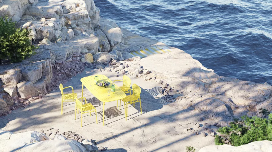 Petite Friture Week-end Tuintafel 180x85 Glass Green 2 Petite Friture Week-end Tuintafel 180x85 Glass Green - Afbeelding 2