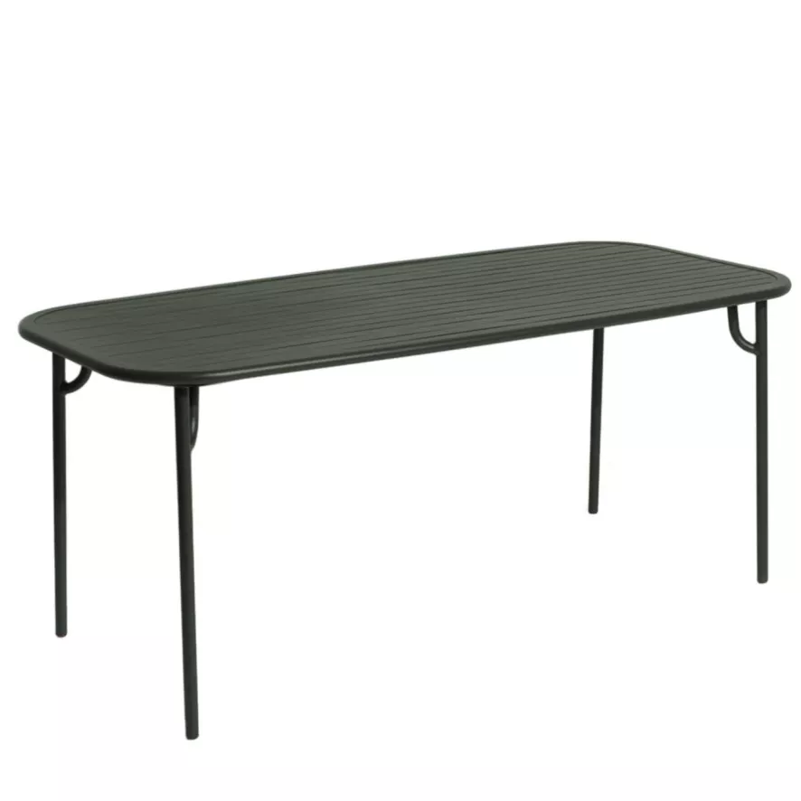 Petite Friture Week-end Tuintafel 180x85 Glass Green 1 Petite Friture Week-end Tuintafel 180x85 Glass Green