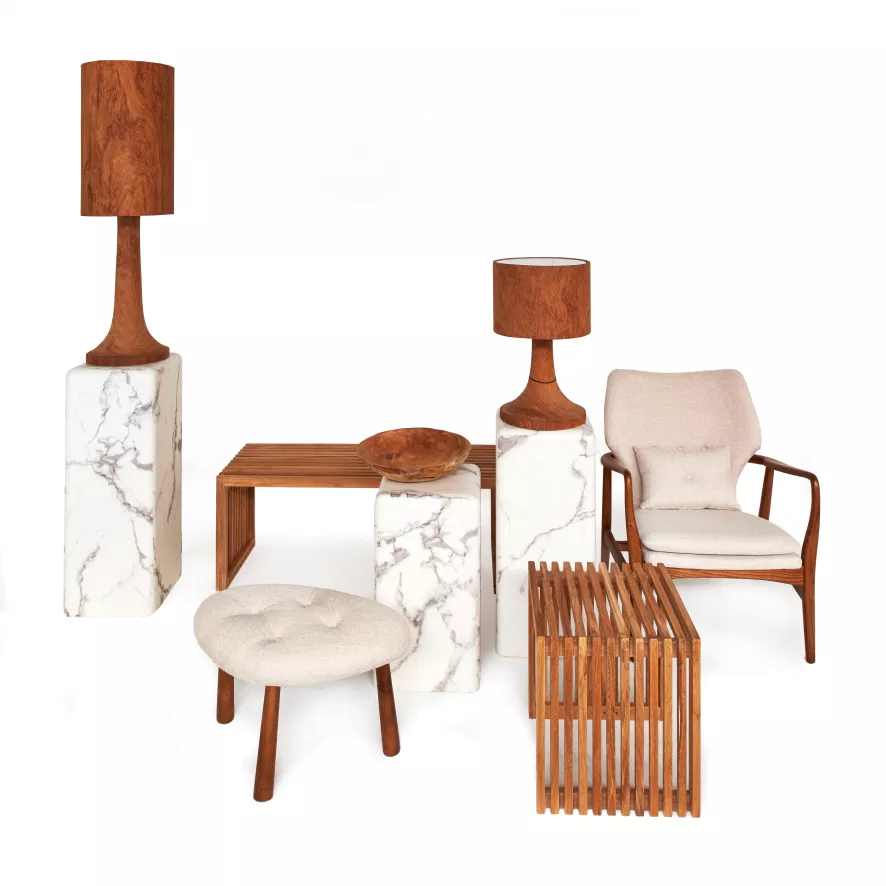 POLSPOTTEN Pillar Marble Pilaar Small Bruin 4 POLSPOTTEN Pillar Marble Pilaar Small Bruin - Afbeelding 4