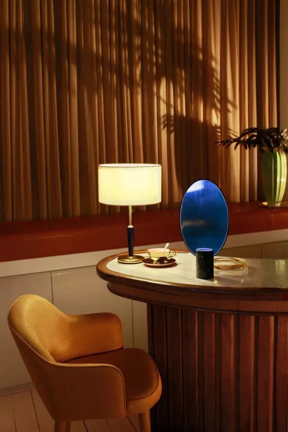 POLSPOTTEN Mirror Oval Marble White Tafelspiegel 7 POLSPOTTEN Mirror Oval Marble White Tafelspiegel - Afbeelding 7