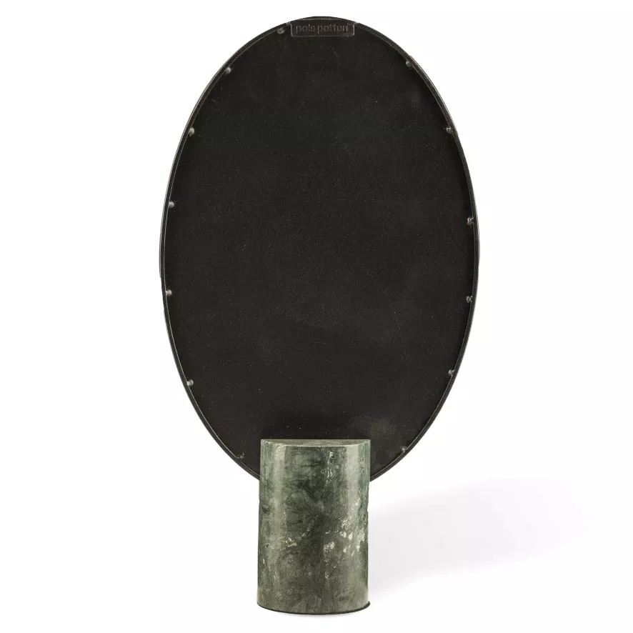 POLSPOTTEN Mirror Oval Marble White Tafelspiegel 5 POLSPOTTEN Mirror Oval Marble White Tafelspiegel - Afbeelding 5