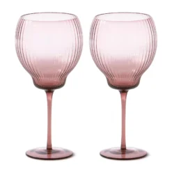 POLSPOTTEN Pum Wijnglas S Set Van 2 Donkerpaars