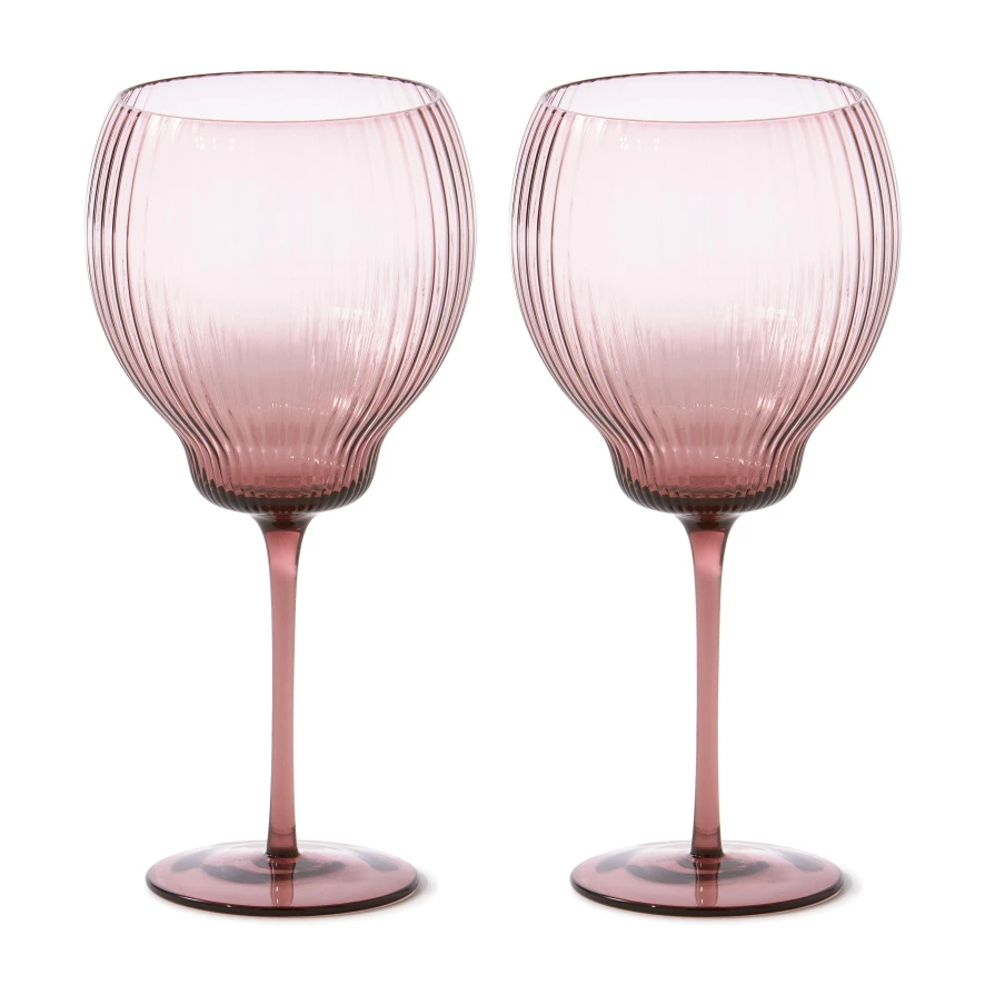 POLSPOTTEN Pum Wijnglas S Set Van 2 Donkerpaars 2 POLSPOTTEN Pum Wijnglas S Set Van 2 Donkerpaars - Afbeelding 2