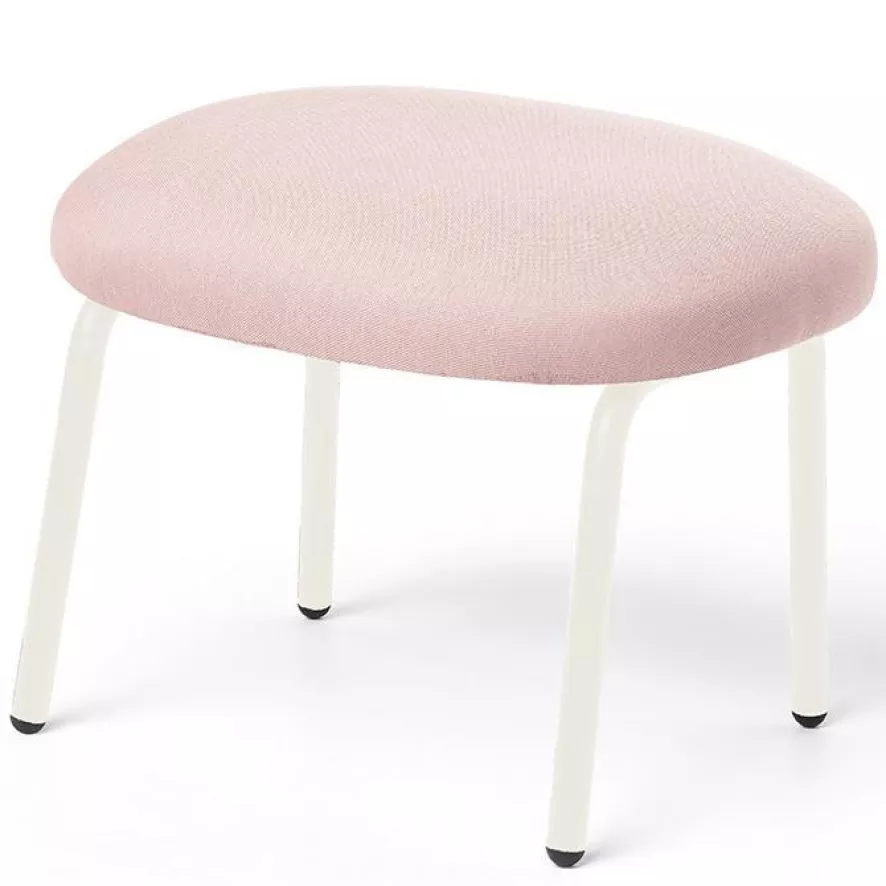 Puik Dost Voetenbank Stalen Onderstel Roze 1 Puik Dost Voetenbank Stalen Onderstel Roze