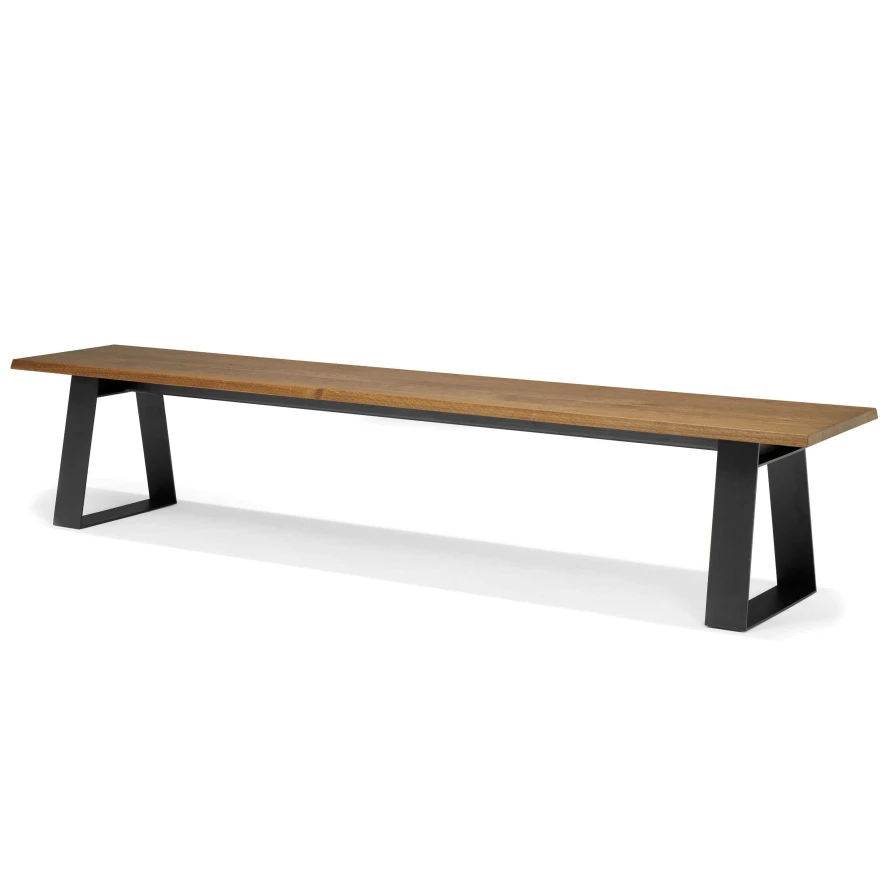 QLiv Mingle Eetbank 200 Aged Oak 2 QLiv Mingle Eetbank 200 Aged Oak - Afbeelding 2