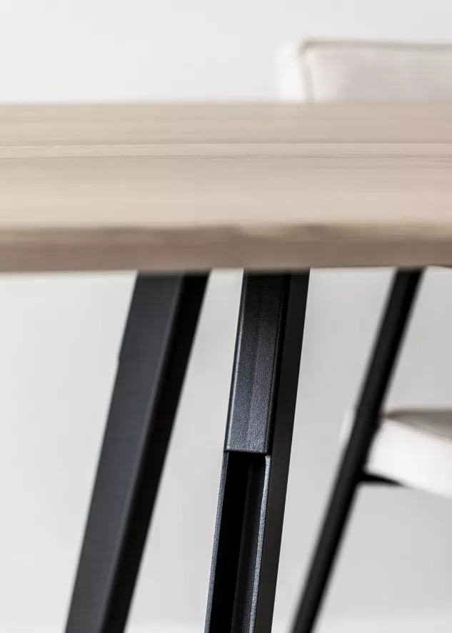 QLiv On Top Eettafel 220x90 Coal Black Oak 4 QLiv On Top Eettafel 220x90 Coal Black Oak - Afbeelding 4