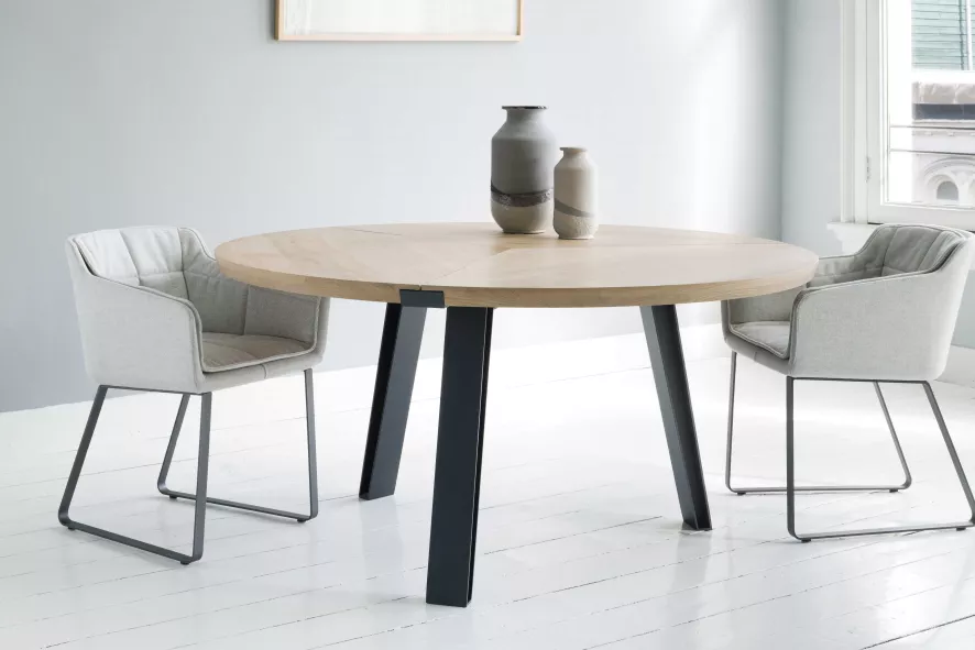 QLiv Side-to-Side Tafel 160 Ash Grey Oak 4 QLiv Side-to-Side Tafel 160 Ash Grey Oak - Afbeelding 4