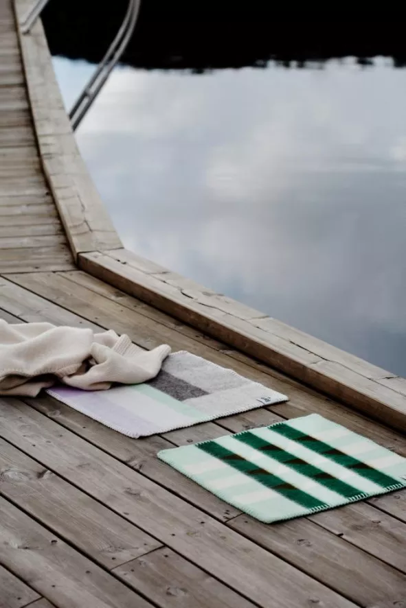 Røros Tweed Kvam Zitkussen 45x45 Greyscale 2 Røros Tweed Kvam Zitkussen 45x45 Greyscale - Afbeelding 2