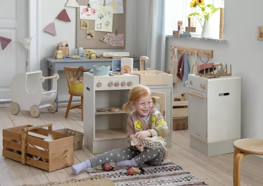 Sebra The Sebra Kidchen Stove Fornuis Speelgoed Beige 6 Sebra The Sebra Kidchen Stove Fornuis Speelgoed Beige - Afbeelding 6