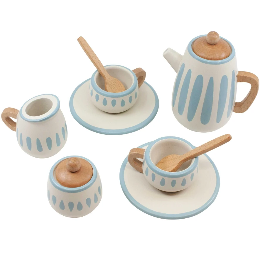 Sebra Wooden Teaset Speelgoed 2 Sebra Wooden Teaset Speelgoed - Afbeelding 2