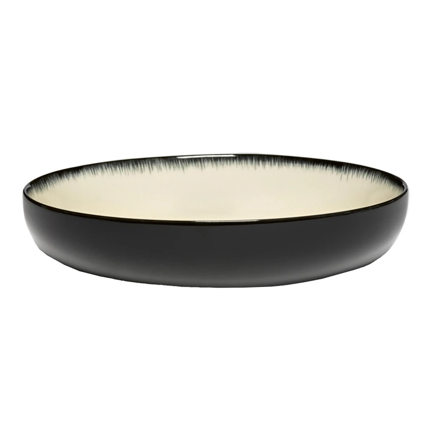 Serax Dé Tableware By Ann Demeulemeester Diep Bord Ø18,5 White/black B 2 Serax Dé Tableware By Ann Demeulemeester Diep Bord Ø18,5 White/black B - Afbeelding 2