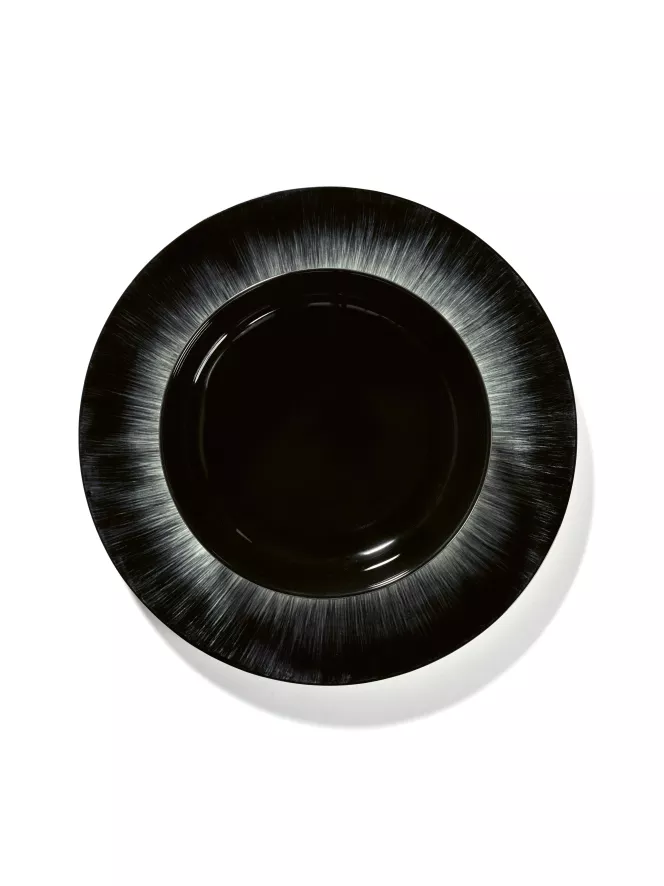 Serax Dé Tableware By Ann Demeulemeester Diep Bord Ø18,5 White/black B 7 Serax Dé Tableware By Ann Demeulemeester Diep Bord Ø18,5 White/black B - Afbeelding 7