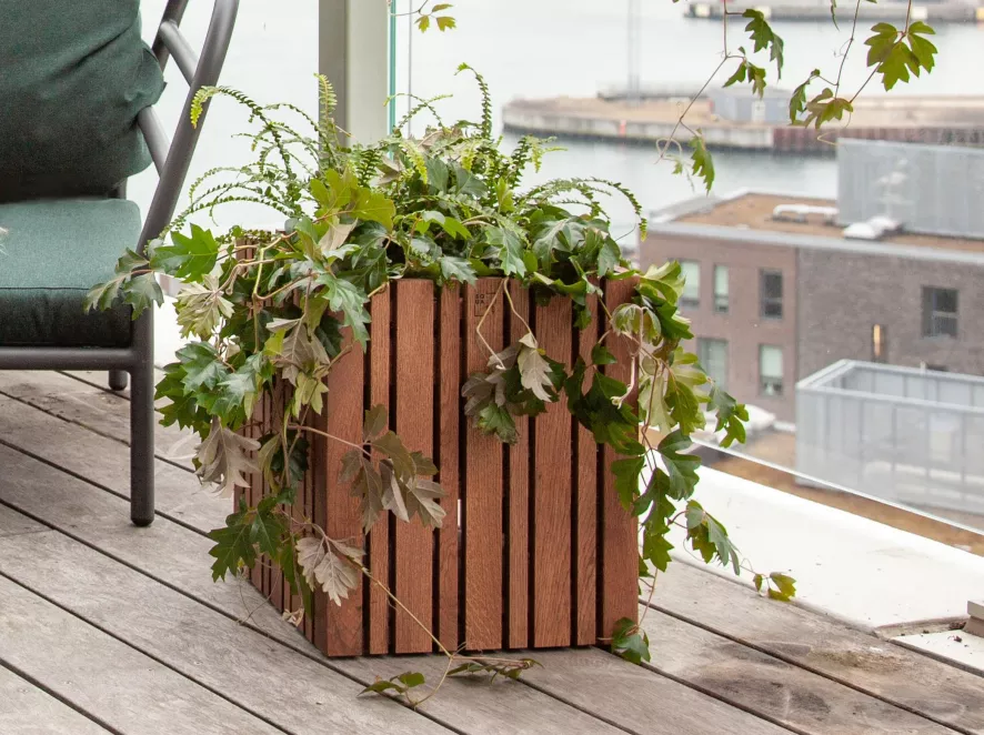 Squarely Copenhagen GrowMORE Plantenbak Incl Waterreservoir 35x35 Naturel Essen 4 Squarely Copenhagen GrowMORE Plantenbak Incl Waterreservoir 35x35 Naturel Essen - Afbeelding 4