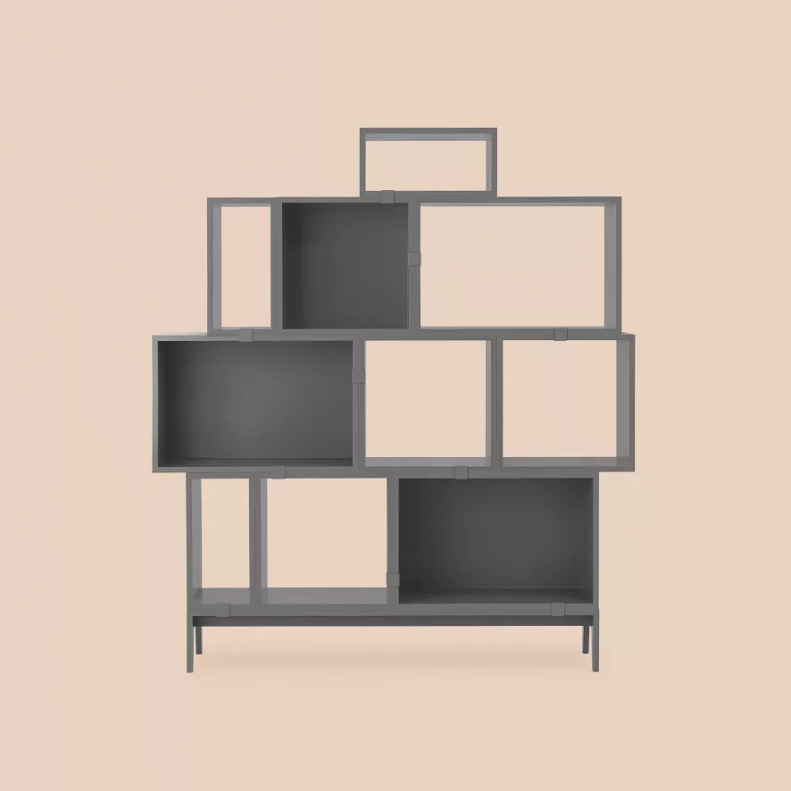 Muuto Stacked 2.0 Kast Large Open Lichtgrijs 7 Muuto Stacked 2.0 Kast Large Open Lichtgrijs - Afbeelding 7