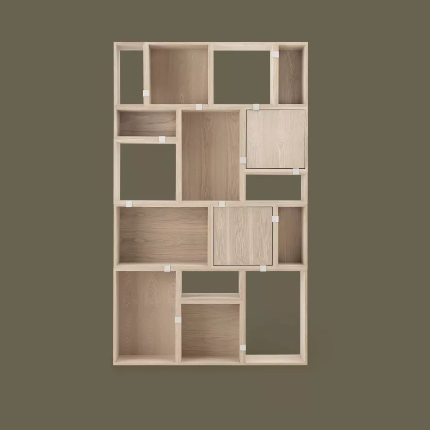 Muuto Stacked 2.0 Kast Large Open Lichtgrijs 6 Muuto Stacked 2.0 Kast Large Open Lichtgrijs - Afbeelding 6