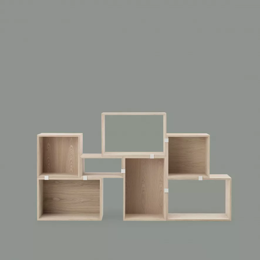 Muuto Stacked 2.0 Kast Large Open Lichtgrijs 8 Muuto Stacked 2.0 Kast Large Open Lichtgrijs - Afbeelding 8
