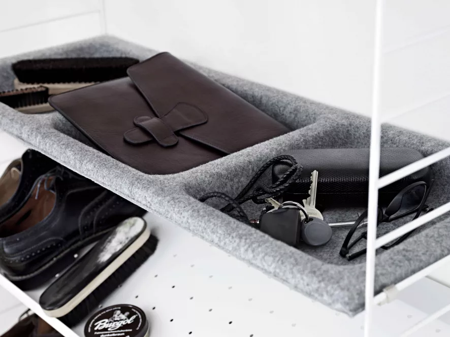 String Furniture Shoe Shelf Metal 58x30 1-pack Zwart 5 String Furniture Shoe Shelf Metal 58x30 1-pack Zwart - Afbeelding 5